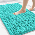 Smiry Bathroom Rugs 30X20, Extra Soft Rubber Backing Chenille Bath Mats by Smiry