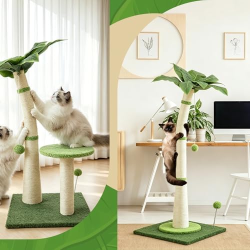 29.5-42.5" Cat Scratching Post, 2-in-1 Assembly, Adjustable Height - Image 5