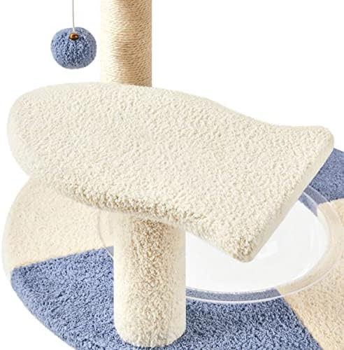 Topeakmart 35in Cat Tree Cat Tower Furniture w/Dangling Ball Platform Perch and - Image 6