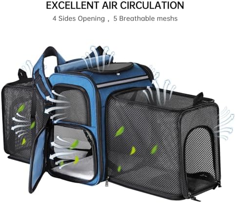 Cat Carrier Backpack for Travel, Dog Carrier Backpack for Large cat, Small Dogs - Image 5