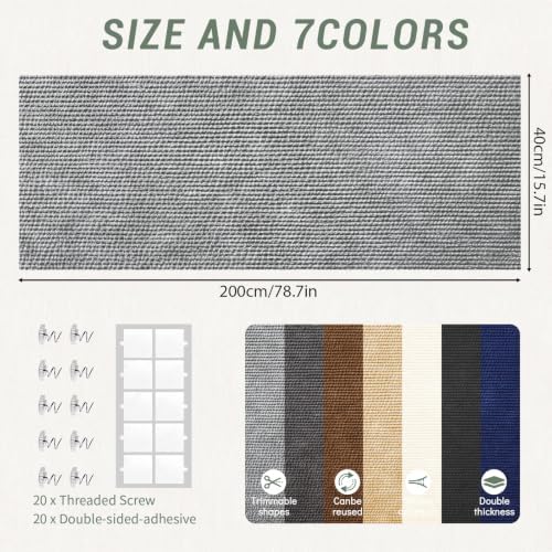 Cat Scratch Mat for Couch, 78.7x15.8 in Self-Adhesive - Image 3