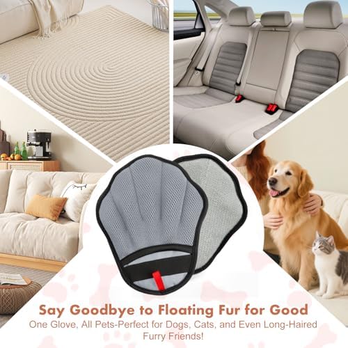 Pet Hair Removal Glove, Electrostatic Pet Hair Remover Glove - Image 4
