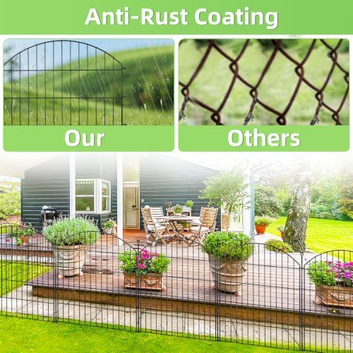 Decorative Garden Fence, 32in x 24ft No Dig Fence - Image 4
