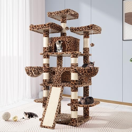 Allewie 68 Inches Cat Tree/House and Towers by Allewie