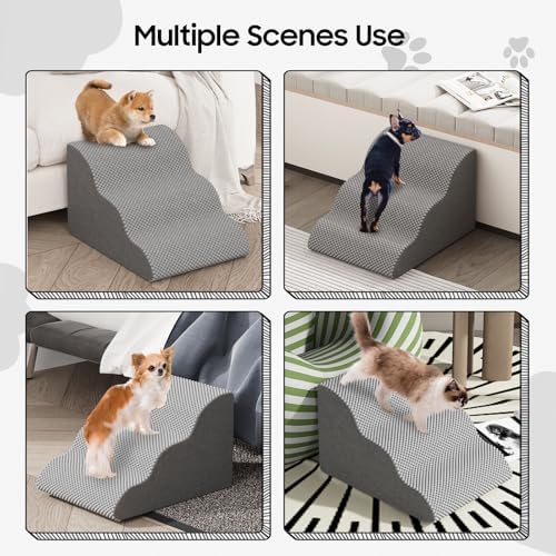 Pet Stairs for Small Dogs and Cats, Comfortable Curved Design - Image 3