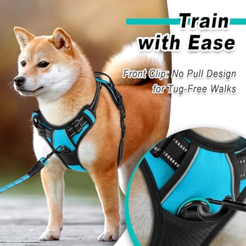 BARKBAY Dog Harness for Large Dog No Pull 2 Leash Clips Dog Vest - Image 2