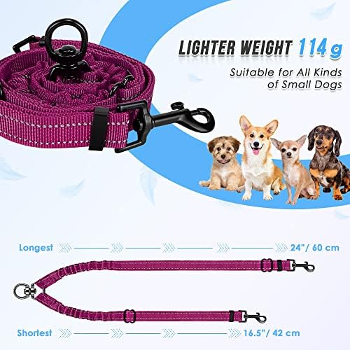 AUTOWT Double Dog Leash, No Tangle 360°Swivel Rotation Reflective Lead - Image 3