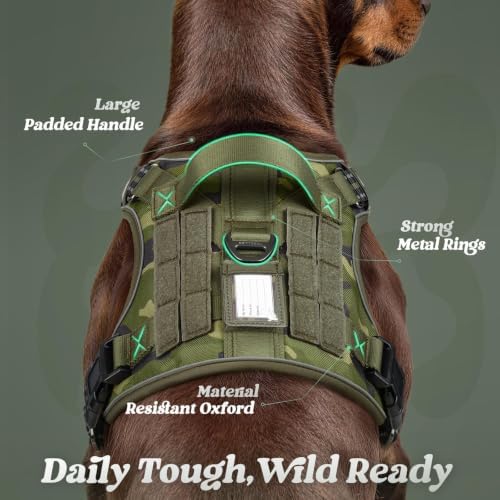 rabbitgoo Tactical Dog Harness Medium Sized, No Pull Service Pet Vest - Image 6