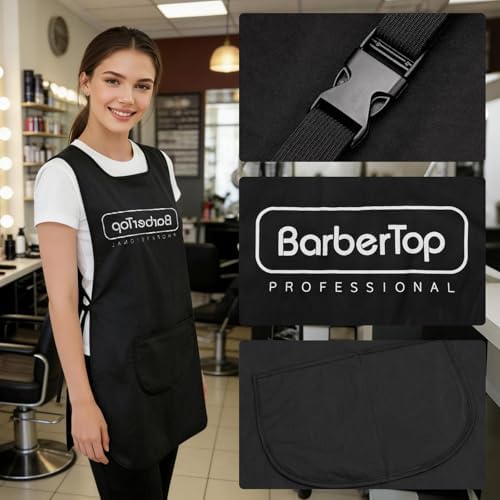 Hairstylist Aprons for Women / Men, Wide-Strap Salon Apron - Image 3