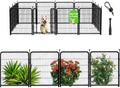 Getlay Tall Garden Fence, 36 in 10 Panels Dog Fence Outdoor by Getlaygardenfence