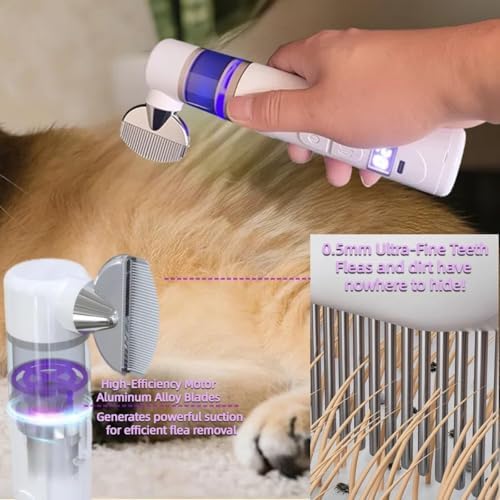 Electric Pet Flea Comb, 【2 in 1 Rechargeable】 Dog Flea Comb - Image 7