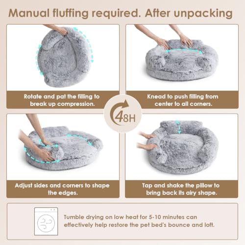EHEYCIGA 20" Calming Donut Dog Bed - Image 2