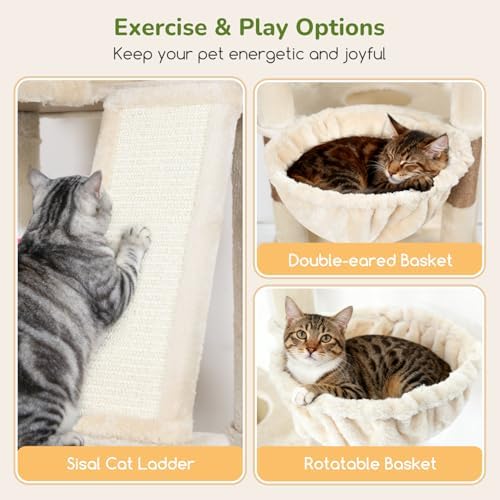 Globlazer 80in Extra Large Tall Corner Cat Tree Tower - Image 4