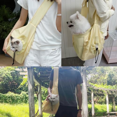 Dog Sling Carrier for Small Dogs & Cats Up to 15lbs, Hands Free Pet Carrier - Image 7