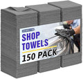 Microfiber Cleaning Cloth, 150 Pack Grey Cleaning Rags by HOMERHYME