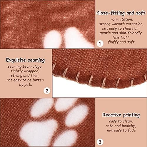 Tatuo 10 Pcs Puppy Blanket for Dog Cat, 24 x 28 Inch, Vibrant Color - Image 3
