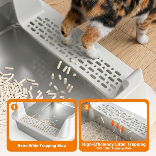 AIPERRO Stainless Steel Litter Box - Image 5