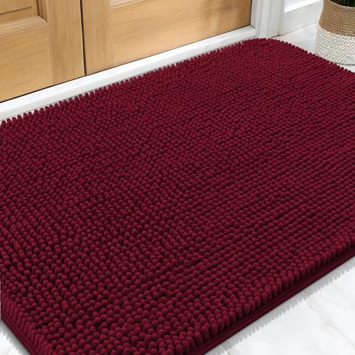 OLANLY Dog Door Mat for Muddy Paws 32x20, Super Absorbent Chenille Mud Mat by OLANLY