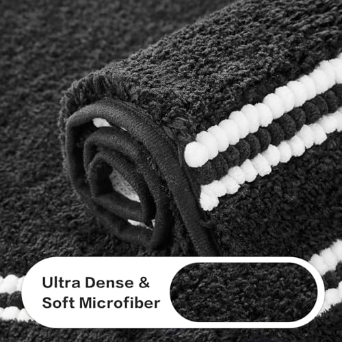 Kmson Bathroom Rugs Mat, Non-Slip Fluffy Thick Water Absorbent Microfiber Mat - Image 6