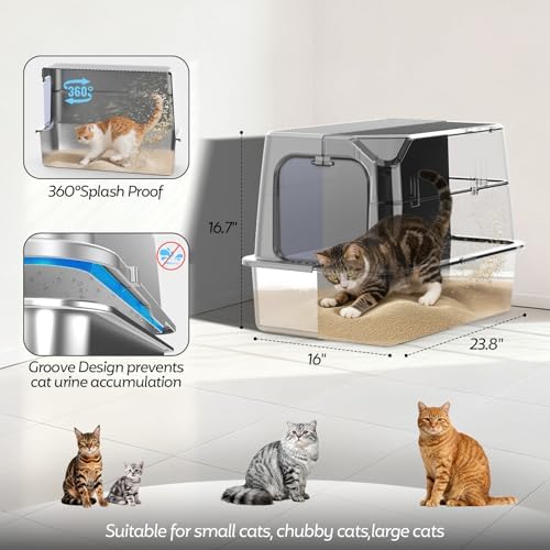 XL Stainless Steel Litter Box - Image 2