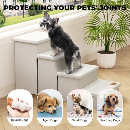 Zerbuger Dog Stairs with Storage - Image 3