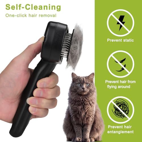 Pet Steam Brush, 3-in-1 Dog & Cat Grooming Comb - Image 3