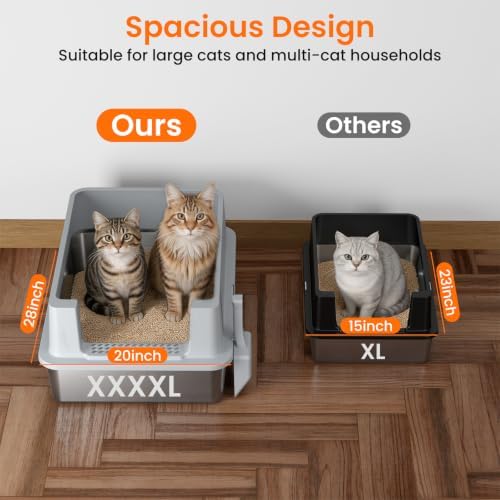 XXXXL Stainless Steel Litter Box - Image 2