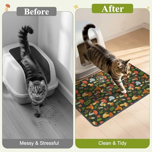 Unicorn Catcher 24"x15" Cat Litter Mat Machine Washable Litter Trapping Pad - Image 5