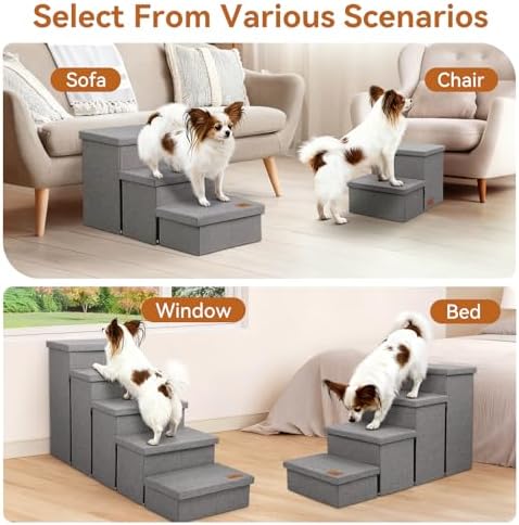 Zerbuger Dog Stairs with Storage - Image 7