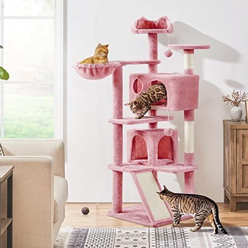 Yaheetech Cat Tree, 57 inches Cat Tower - Image 2