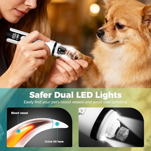 Dog Nail Grinder, Rechargeable Pet Nail Trimmer - Image 5