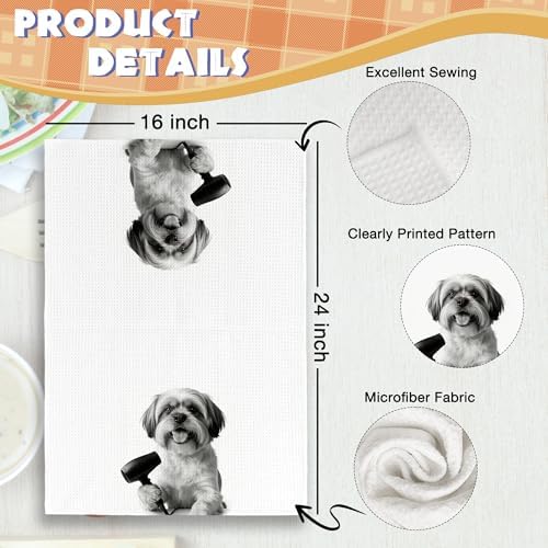 Dog Kitchen Towels Decor Set of 2 - Image 6