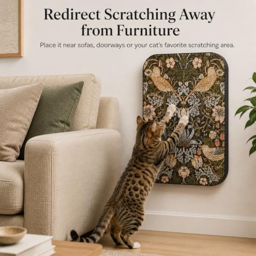 Cat Wall Scratcher, Art Cat Scratching Board - Image 3
