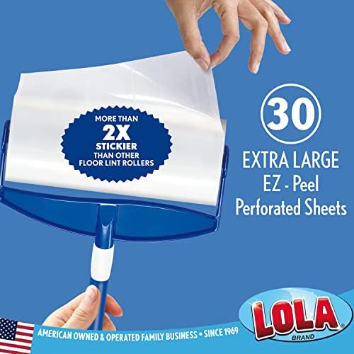 LOLA Rola PET Hair Remover Sticky Mop, Giant Floor Lint Roller, 9.5" x 3.5" - Image 6