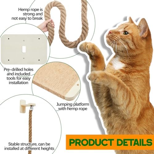 Weysat 2" x 4.92 ft Cat Climbing Rope - Image 3