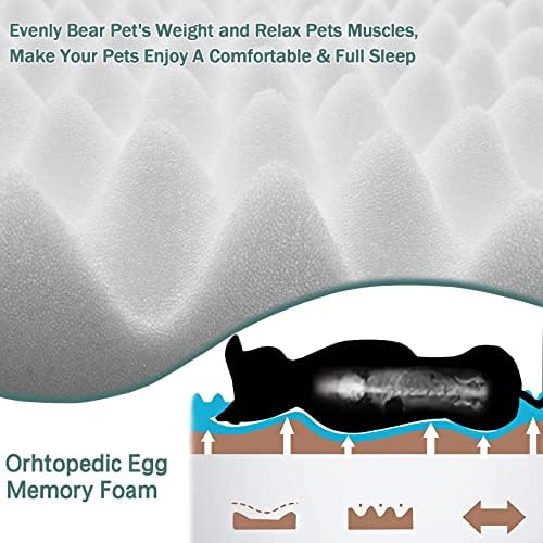 30 Inch Dog Crate Bed Mat Memory Foam Kennel Pad - Image 2