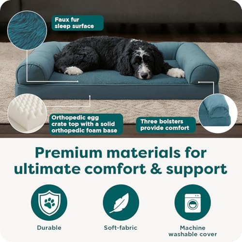 FurHaven Orthopedic Dog Bed for Large Dogs, Sofa Contour Mattress - Image 5