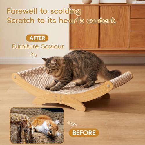 Extra-Larger Sisal Cat Scratcher Bed, Furniture Protector - Image 6