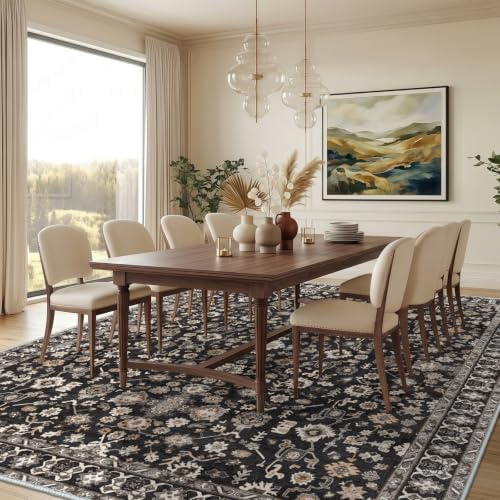 Washable 8X10 Area Rug Soft Non Slip Carpet - Image 3