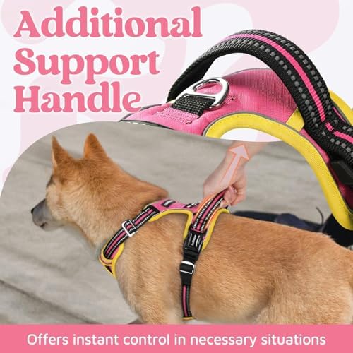 rabbitgoo Dog Harness Medium Sized, No Pull 3 Buckles Easy On & Off - Image 4