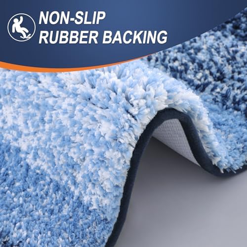 OLANLY Bathroom Runner Rug 47x20, Extra Soft Absorbent Microfiber Bath Rugs - Image 4