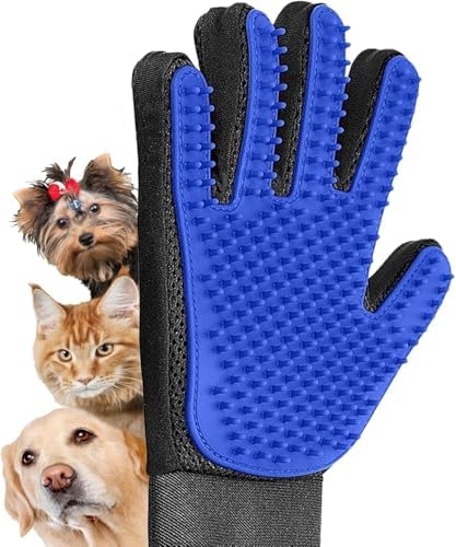Upgraded Pet Hair Remover Gloves – Gentle Deshedding Brush Mitts by HABPGLOBAL