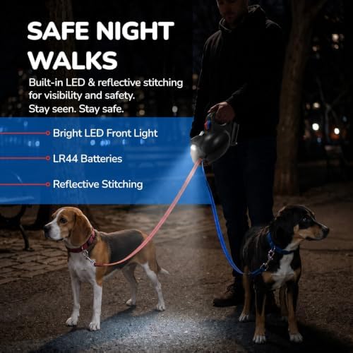 360° Tangle-Free Strong Dual Retractable Dogs Leash - Image 4