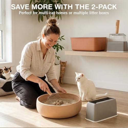 Cat Litter Scoop, Metal Litter Scooper – 5X Faster No-Shake Sifting Design - Image 6