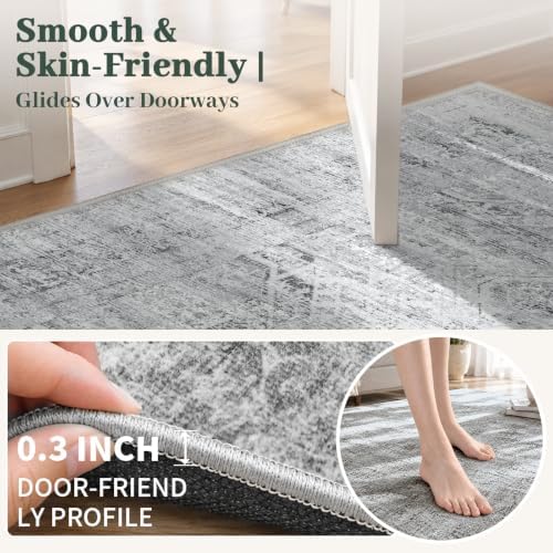 Grey Area Rug 10x12 for Living Room Bedroom - Image 5