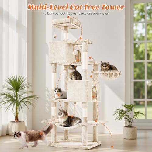 Sweetcrispy 66 Inch Cat Tree Tower - Image 2