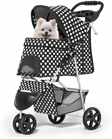 MoNiBloom Pet Stroller for Small/Medium Dogs and Cats by Monibloom