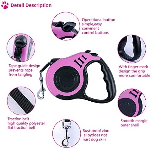 Retractable Dog Leash 16ft, Tangle-Free Expandable Leash - Image 4