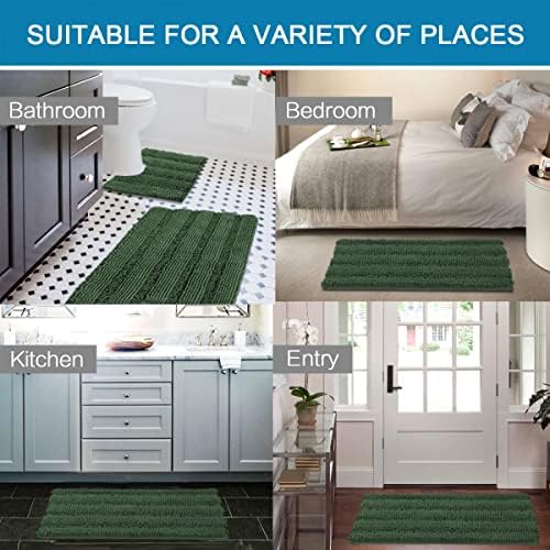 H.VERSAILTEX Bathroom Rugs Bath Rug Set 2 Piece Bathroom Contour Rug Toilet Mat - Image 6