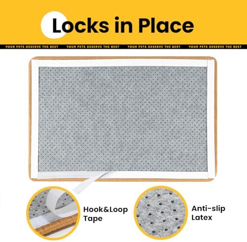 Conlun Cat Scratching Pad, 23.6x31.5in Sisal Mat Couch Protector - Image 6